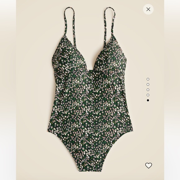 J. Crew Other - JCrew Strappy one-piece in Liberty®
Marguerite fabric Black Floral Swimsuit 8